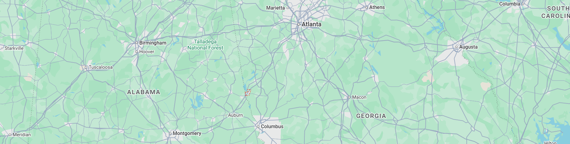 Detailed map showing roads near Parma